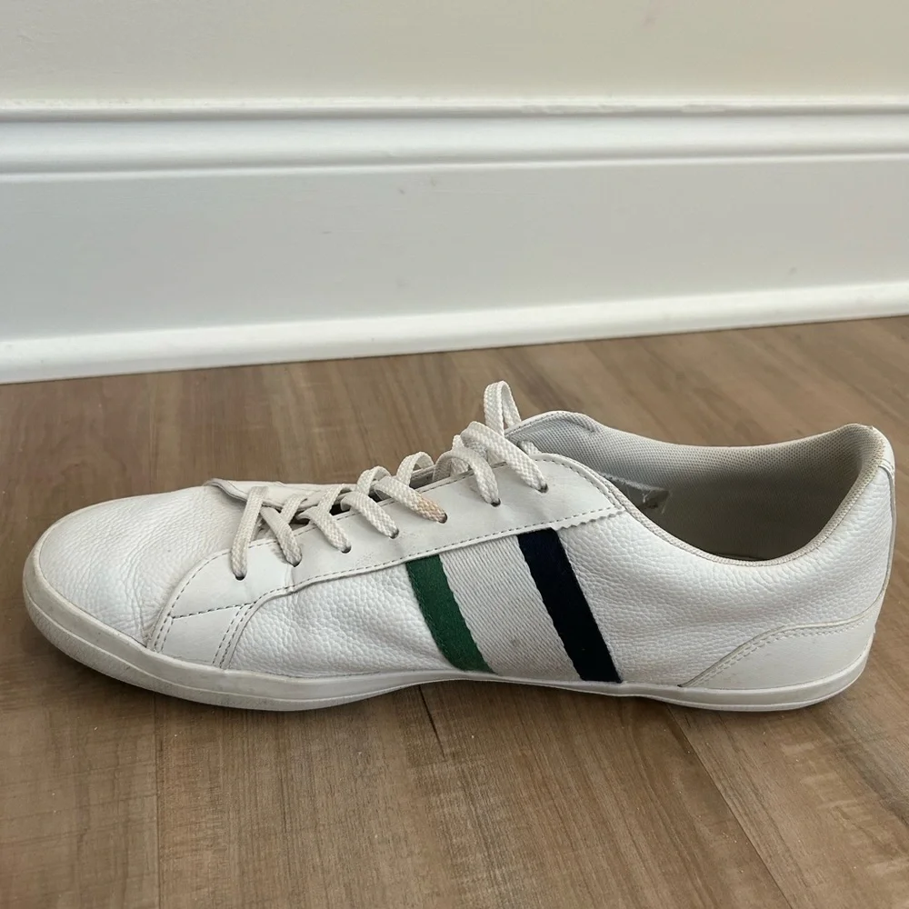 Lacoste Men’s Lerond Sneakers White Size 12